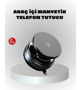 Mıknatıslı Araç Telefon Tutucu Vakum Teknolojili 360° Ayarlanabilir