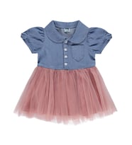 Civil Baby Tencel Tül 6-18 Ay Elbise - Mavi