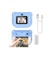 Vothoon Dijital Video Kayıt Fotoğraf Çocuk Kamerası Anlık Termal Resim Kağıt Baskılı Vtn-09 (Mavi)
