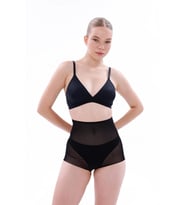 Amora Secret Siyah Mı Emay 2706 Lazer Tül Toparlayıcı Slip Hayalet Külot Korse