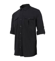 2AS GABLİN - Erkek Likralı Ter Emen - Hızlı Kuruyan Outdoor Gömlek - 2ASGBL0303 (Siyah)