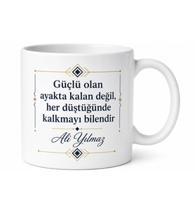 Abi İçin Kişiye Özel İsimli Baskılı Kupa Bardak Doğum Günü Hediyesi