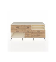 Kronos Konsol 2 Raflı 7 Çekmeceli  220x59x99 Aytaşı-Aytaşı/Çam