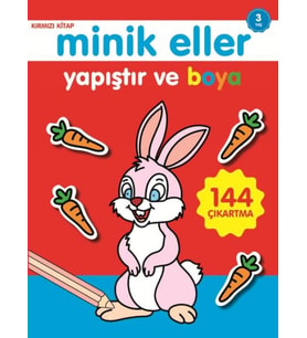 Minik Eller Yapıştır Ve Boya - Kırmızı