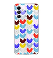 PrintiFy Samsung Galaxy M23 ile Uyumlu Water Color 1  Kamera Korumalı Şeffaf  Kılıf