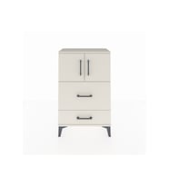 Arges Komodin Tek Raflı 2 Çekmeceli 2 Kapaklı 60x30x96 Aytaşı-Aytaşı