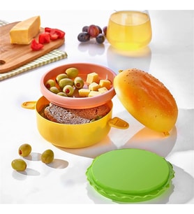 Hamburger Görünümlü Beslenme Ve Saklama Kabı