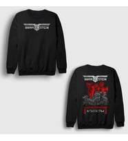 Presmono Unisex Siyah Worcester Muzik Rammstein Sırt Baskılı Sweatshirt 518353tt