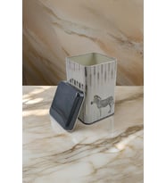 Kare Metal Saklama Kabı 11x11 Cm
