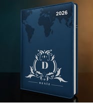 BK Gift Kişiye Özel İsimli Termo Sert Kapak 2026 Lacivert Ajanda -8, Öğretmenler Günü Hediyesi, Yeni İş Hediyesi