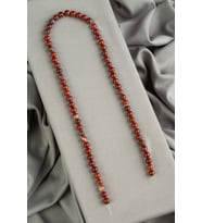 Red Jasper Doğal Taş Parlak Küre Kesim 6mm Dizi [AA]