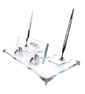 Kristal Vip Set Masa İsimlik Modern Ofis Dekoru (Uzay Desenli)