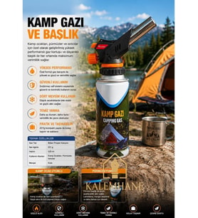 Kamp Gazı Ocak Kartuş ve Başlık 400 ml