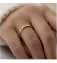 Gökdeniz 925 925 Ayar Gümüş Kadın Hediyelik Gold Alyans 