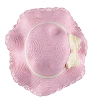 Kız Çocuk Fötr Şapka Fransız Tasarım 4/8 YAŞ (Açık Pembe)