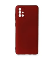 Samsung Galaxy A71 Kılıf First Silikon - Bordo