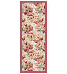 Pembe ED Scarf Sunrise Çiçek Desen Şal