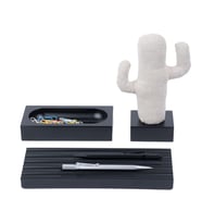 Kayigo Siyah Woody Bej Cactus Üçlü Set