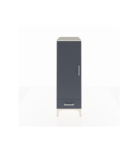 Kronos Dolap 3 Raflı Tek Çekmeceli Tek Kapaklı 44x59x134 Aytaşı-Antrasit