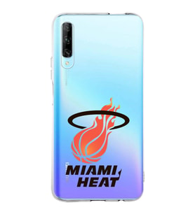Huawei P Smart Pro Uyumlu Kapak Miami Heat Tasarımlı Şeffaf Silikon Kılıf