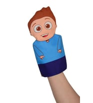 Kukuli Minky El Kuklası (Mavi)