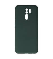 Redmi 9 Kılıf Nano Içi Kadife Silikon - Koyu Yeşil