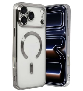 iPhone 17 Pro Max Kross Magneticsafe Kapak - Gümüş