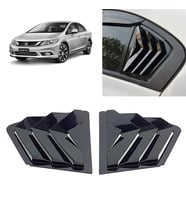Honda Civic FB7 Kelebek Cam Kaplama Vizör Parlak Siyah