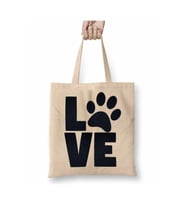 Love Dog Pug Cat Kedi Köpek Beyaz Bez Çanta Uzun Saplı Alışveriş Çantası Plaj Çantası