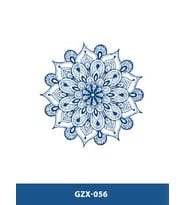 GZX-056 YARI KALICI ETNİK ÇİÇEK DESEN DÖVME-TATTO