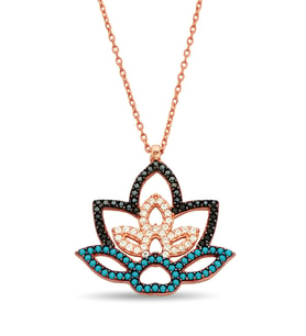 Gümüş Lotus Kolye - N161801