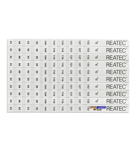 REATEC Sıcaklık Ölçüm Etiketi Isı Ölçer Ölçüm Aralığı 82 °c - 132 °c (10adet)
