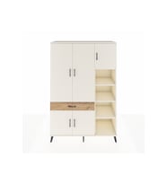 Hyperion Dolap 10 Raflı Tek Çekmeceli 5 Kapaklı 132x44x195 Aytaşı-Aytaşı/Çam