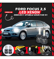 Ford Focus 2.5 2008-2011 Uzun Far Uyumlu Şimşek Etkili Led Xenon Premium Series H1