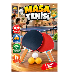 Masa Tenisi Oyun Seti – 2 Raket ve 3 Top ile Başlangıç ve Eğlence
