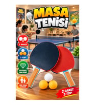 Masa Tenisi Oyun Seti – 2 Raket ve 3 Top ile Başlangıç ve Eğlence
