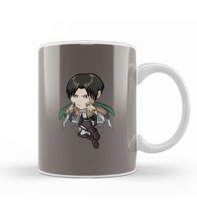 Attack On Titan Chibi Levi 1 Kupa Bardak Porselen