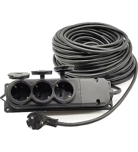 Mey İthalat® Topart 01558 20 Metre Grup Prizli Uzatma 3X2,5 Kablo