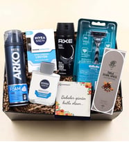 Arko Men Tıraş Köpüğü & Tıraş Bıçağı & Nıvea Tıraş Sonrası Losyon & Erkek Deodorant & Rebul Kolonya Hediye Seti