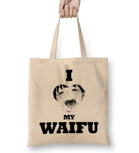 Hentai I Love My Waifu Black Bez Çanta Uzun Saplı
