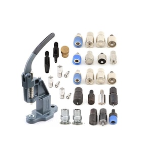Çıtçıt, Klikit, Rivet, Kuşgözü Ve Kumaş Kaplama Düğme Makinesi Kalıplı Set