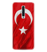 Oppo Reno 2Z 4 Lite 4 Pro 5 6 7 A31 Kılıf Desemli Silikon Şanlı Türk Bayrağı 4 1401