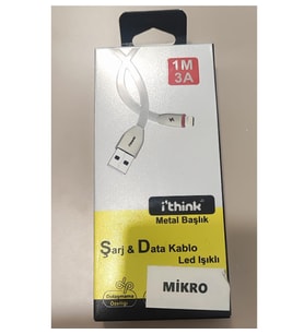 İTHİNK KABLO ŞARJ&DATA MİCRO LED IŞIKLI