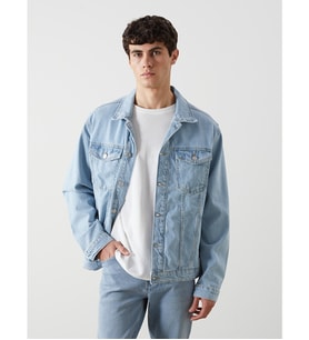 LCW Jeans İndigo Rahat Kalıp Erkek Jean Ceket