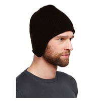 Unisex Kulaklıklı İçi Polar Siyah Bere