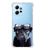 PrintiFy Xiaomi Redmi Note 12 4G Uyumlu Köpek 3 Baskılı Şeffaf Köşe Korumalı Antişok Kılıf