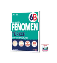 Fenomen Yayıncılık 2025-2026 6. Sınıf Türkçe Soru Bankası B Seviyesi Güncel Müfredat Video Çözüm (Çok Renkli)