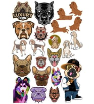 Köpek Sticker Set 11 25 Parça Telefon, Tablet, Defter, Laptop Sticker