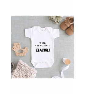 Bebek Beyaz Baskılı Zıbın