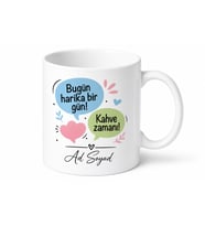 Mesaj Baloncuğu Tasarımlı Eğlenceli Sohbet Temalı Kupa Bardak Hediye